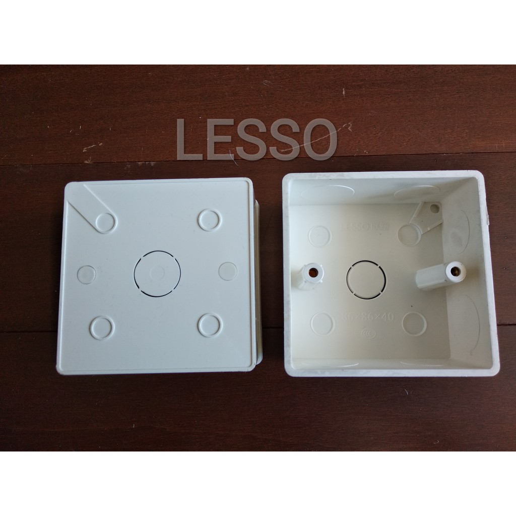 Jual Gang Box LESSO 86 x 86 / 20 25 - 40mm OB Dus Terminal Box Kabel ...