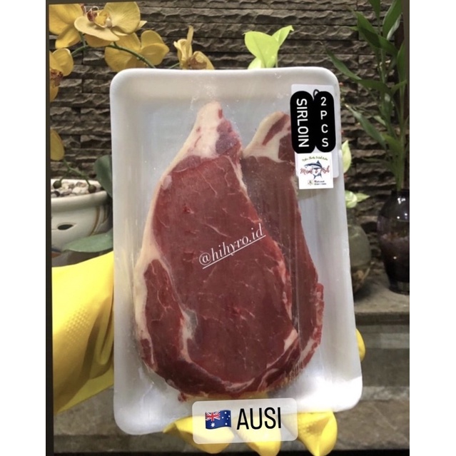 Jual Sirloin Ausi Choice Steak Pcs Kg Shopee Indonesia