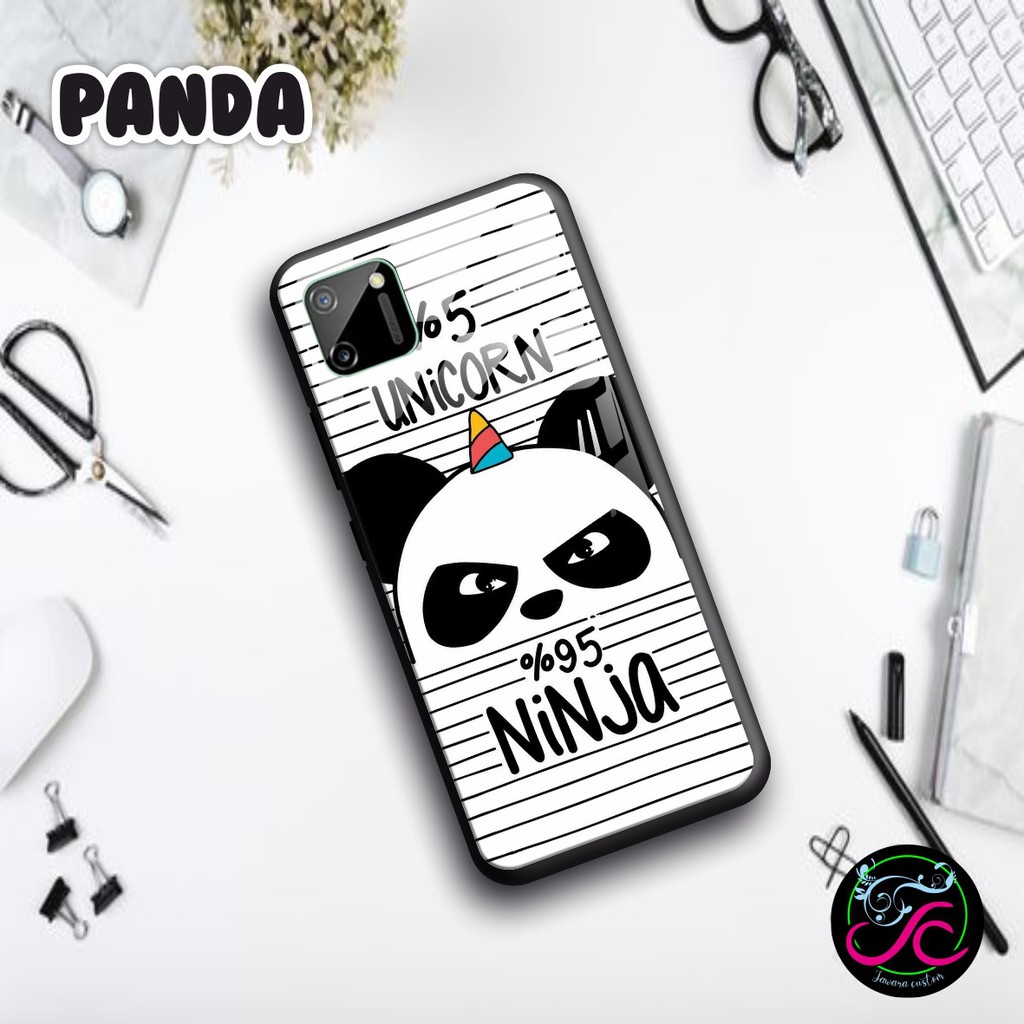 Jual Softcase Back Case Glass Kaca PANDA iphone 6s 6+ 6s+ 7s