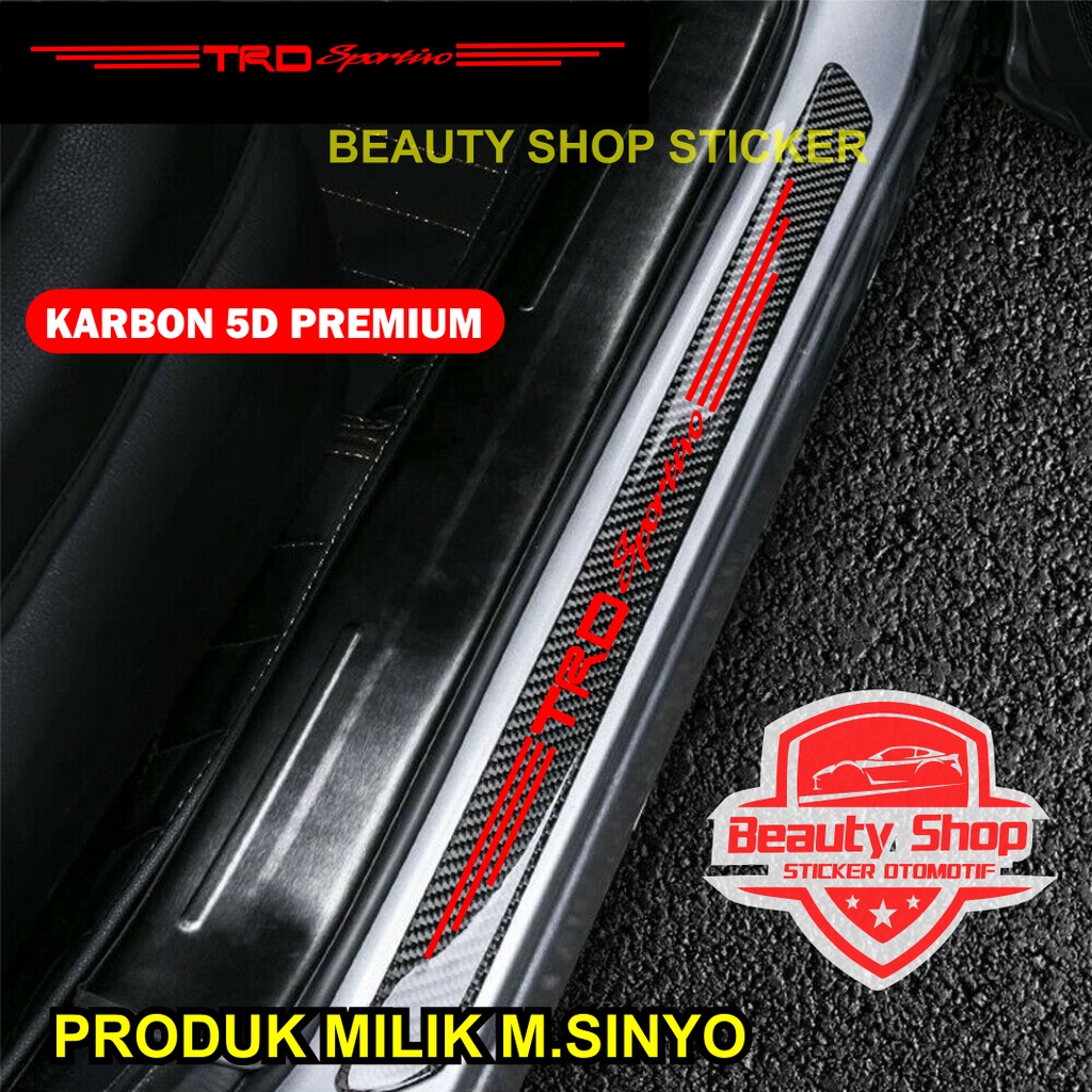 Jual Stiker Trs Sportivo Carbon D Pelindung Pijakan Kaki Mobil Sillplate Mobil Trd Sportivo