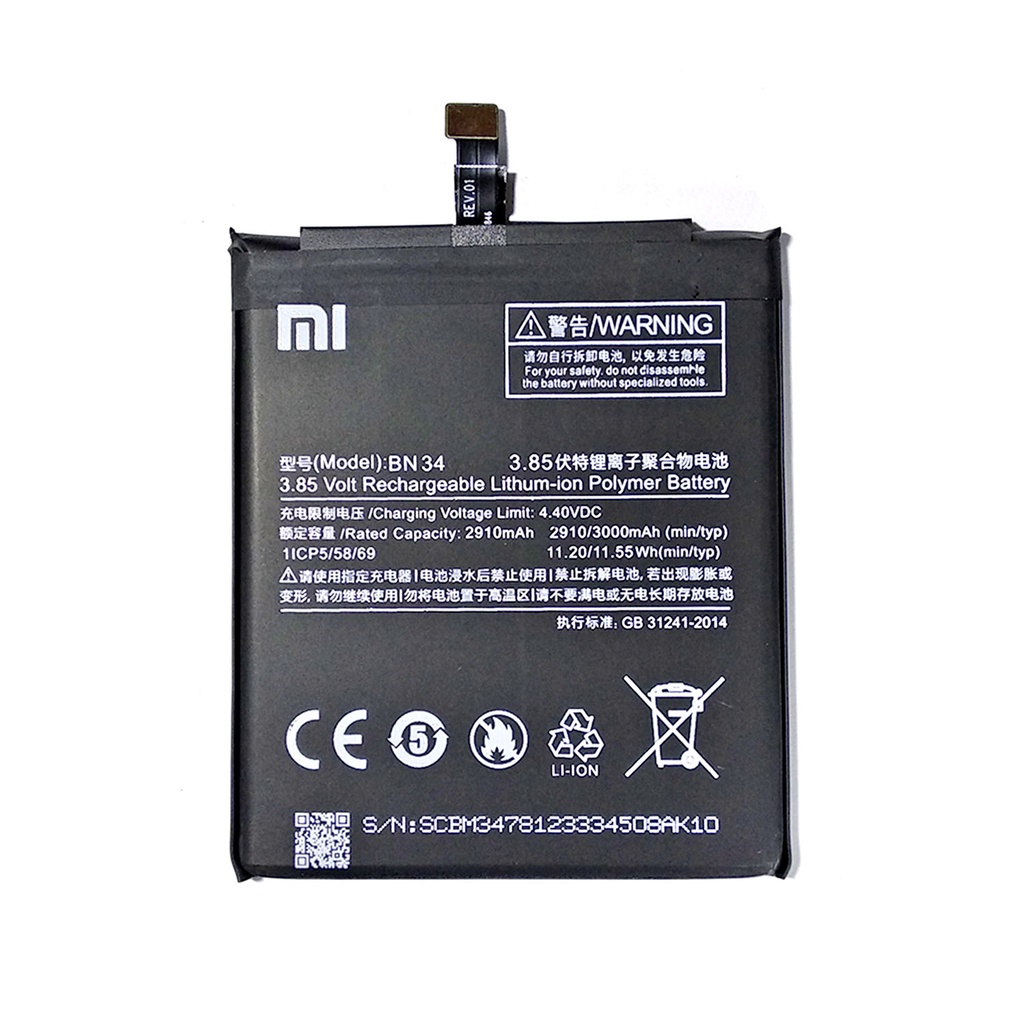 Baterai XIAOMI BN34 REDMI 5A