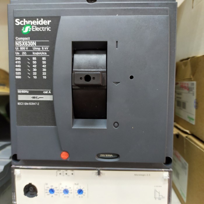 Jual MCCB Breaker Schneider Elektrik NSX630N 3P 630A 3pole 630 A