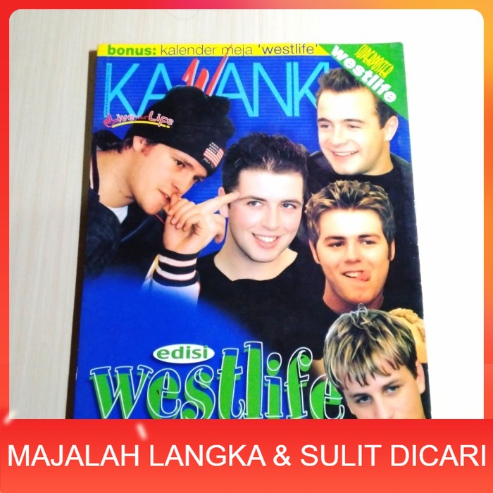 Jual Majalah Kawanku No 51 Jun 2001 Edisi Westlife Langka Shopee