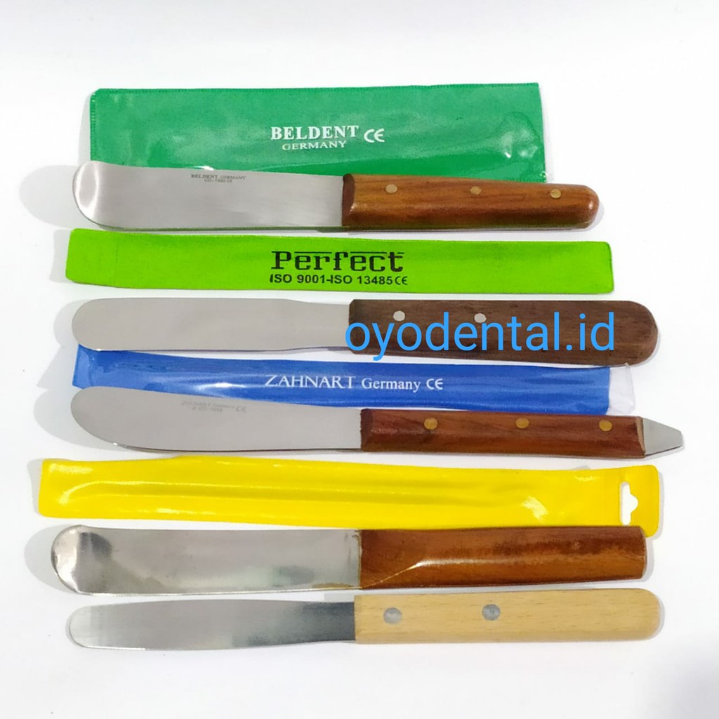 Jual Dental spatula gips kayu / spatula alginate elastomer alginat