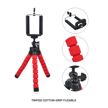 Tripod Handphone Kamera Free Holder U Kaki Stanlizer Universal Alumunium Tinggi 1 Meter Sarung