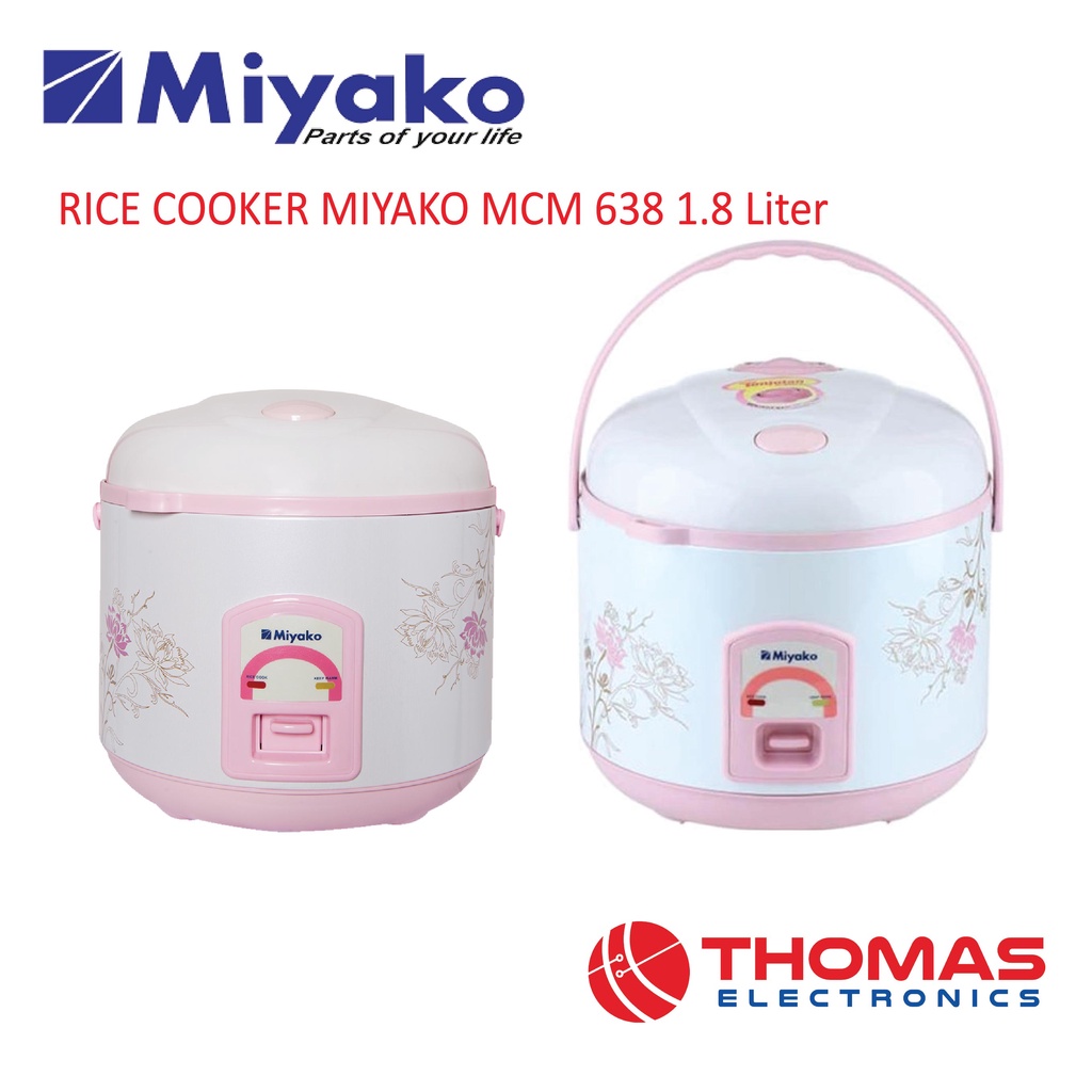 Jual Magic Com Rice Cooker MIYAKO MCM 638 1.8 Liter MCM638 GARANSI