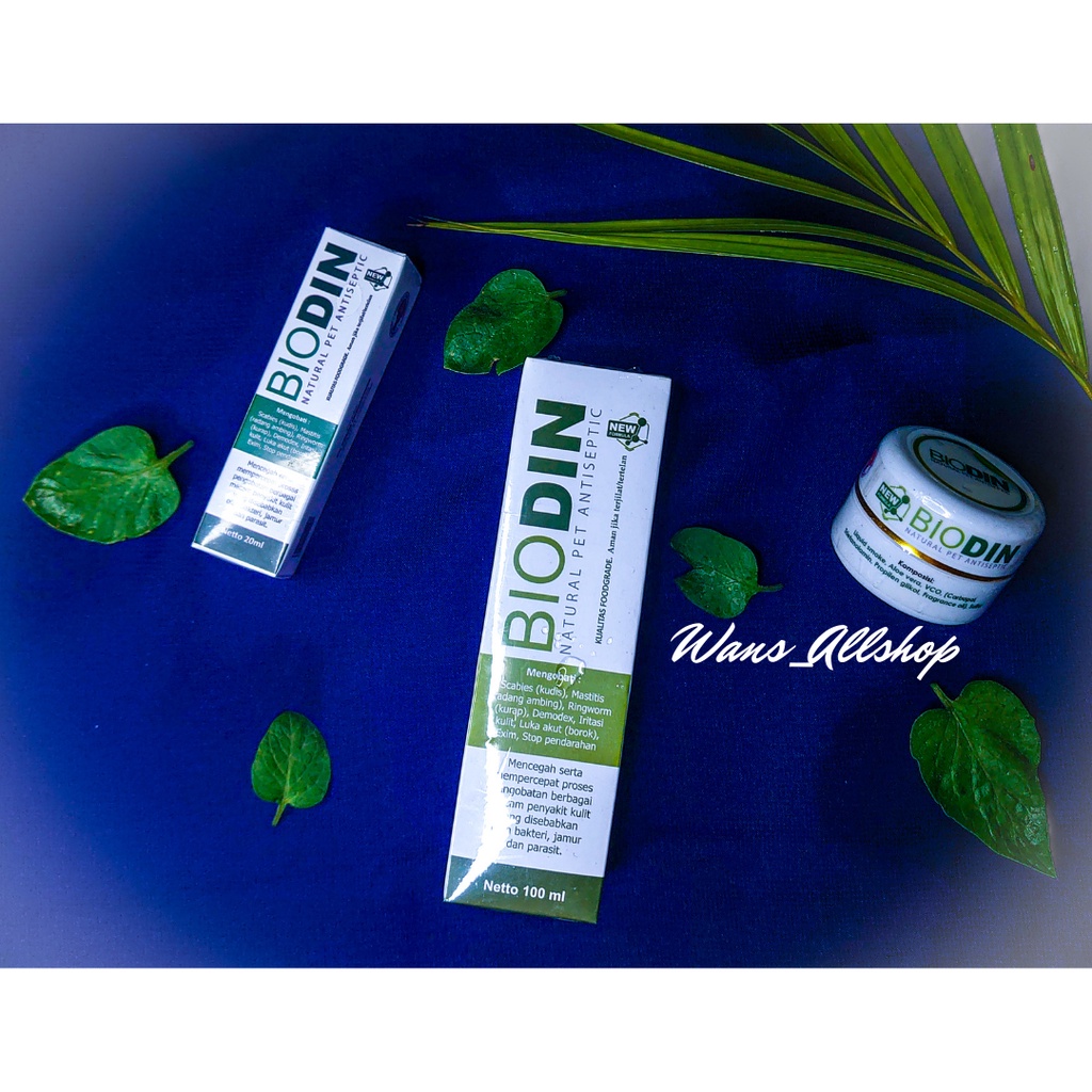 Jual OBAT HEWAN BIODIN SPRAY 20 ML / 100 ML OBAT SCABIES JAMUR KUTU ...