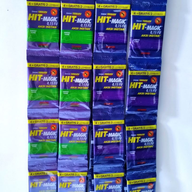 Jual Hit magic obat nyamuk bakar kertas ajaib 1 renceng isi 12's ...