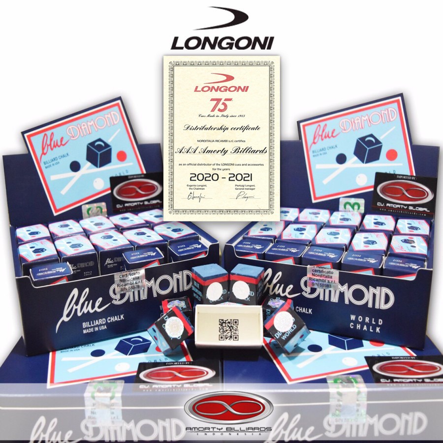 Jual Longoni Blue Diamond Chalk / Kapur Billiard | Shopee Indonesia