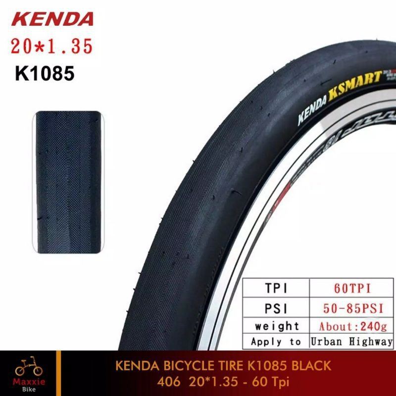 Set de pneus BMX KENDA K-50 20 pouces x 1,75 pouces