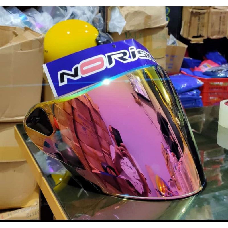 Jual Kaca Visor Iridium NHK R6 Plus Rachet Merk Norisk Shopee Indonesia