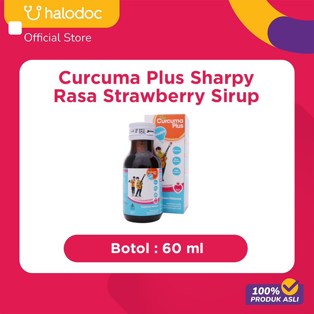 Jual Curcuma Plus Sharpy Rasa Strawberry Sirup 60 ml | Shopee Indonesia