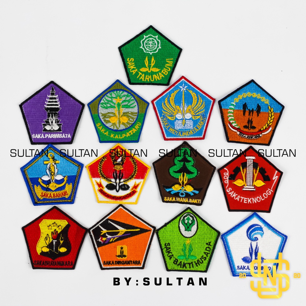 Jual Bordir Logo Saka Pramuka Patch Bordir Wirakartika Bhayangkara