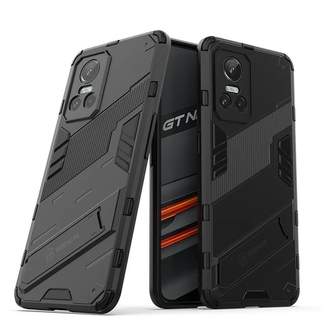 Sinyunron Cover Compatibile con Realme GT Neo 3 Custodia in Pelle PU,Flip Caso Fibbia Magnetica Cellulare Case a Libro,Elegante Portafoglio Stile Business,Nero