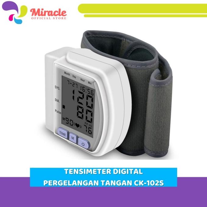 Jual Tensimeter Digital Pergelangan Tangan CK-102S Blood Pressure ...