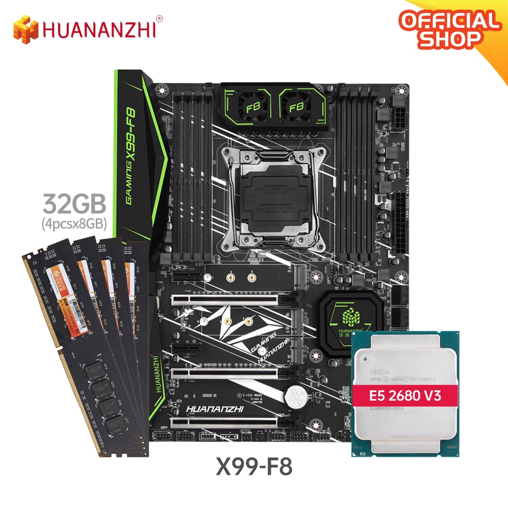 Jual PREORDER HUANANZHI X99-F8 MOTHERBOARD WITH 4*8G DDR4 HUANANZHI NON ...
