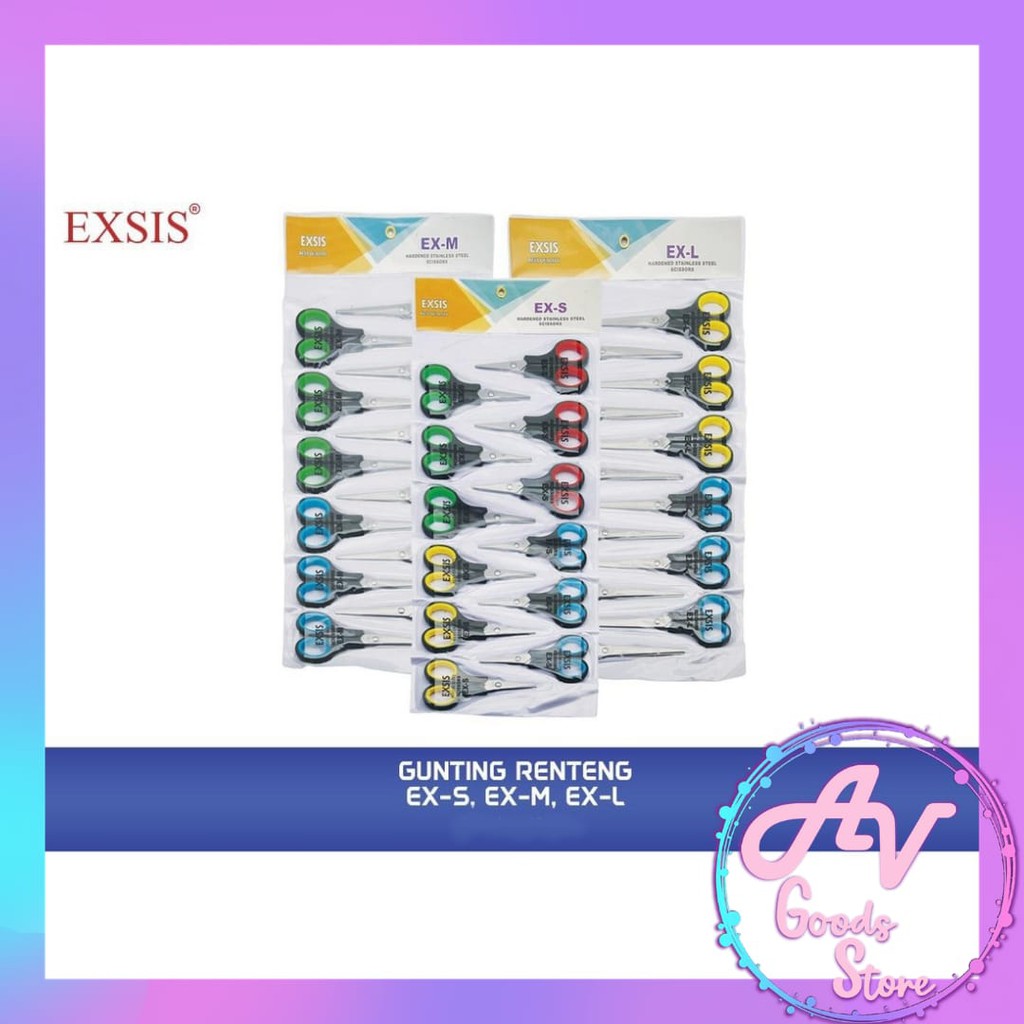 Jual GUNTING 12PCS / gunting kecil-sedang-besar / gunting EX S-M-L ...