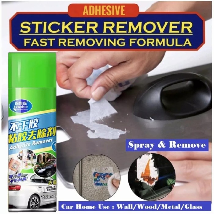 Jual Cairan Spray penghilang lem Stiker Sticker Adhesive Remover Car