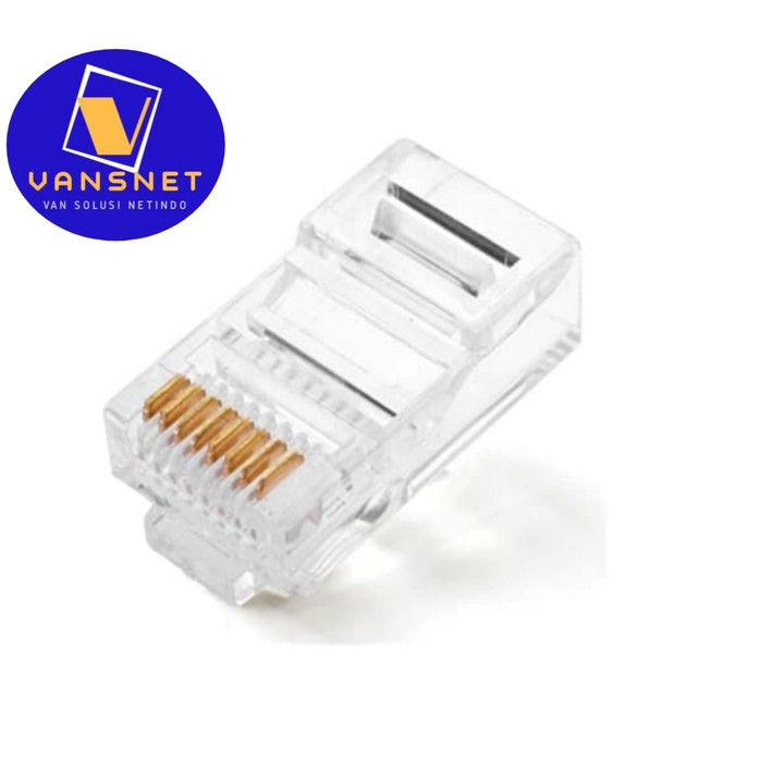 Jual Konektor RJ45 Cat5e CoNector RJ45 eceran harga satuan kualitas ...