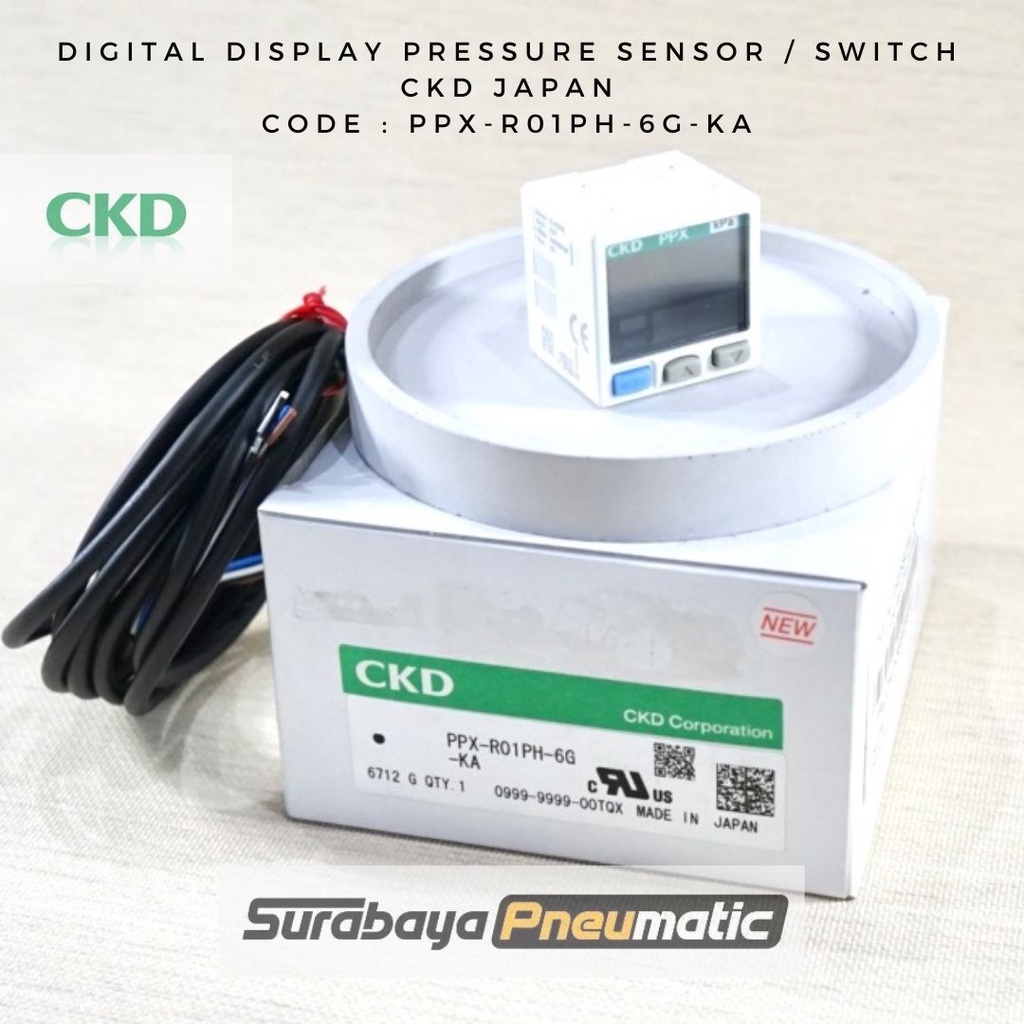 Jual CKD Japan - PPX-R01PH-6G-KA - Digital Display Pressure Sensor ...