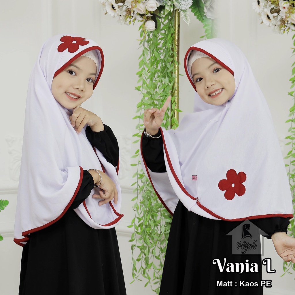 Jual Kerudung Anak Sekolah SD Model Vania KW Size L Jilbab Instan Anak ...