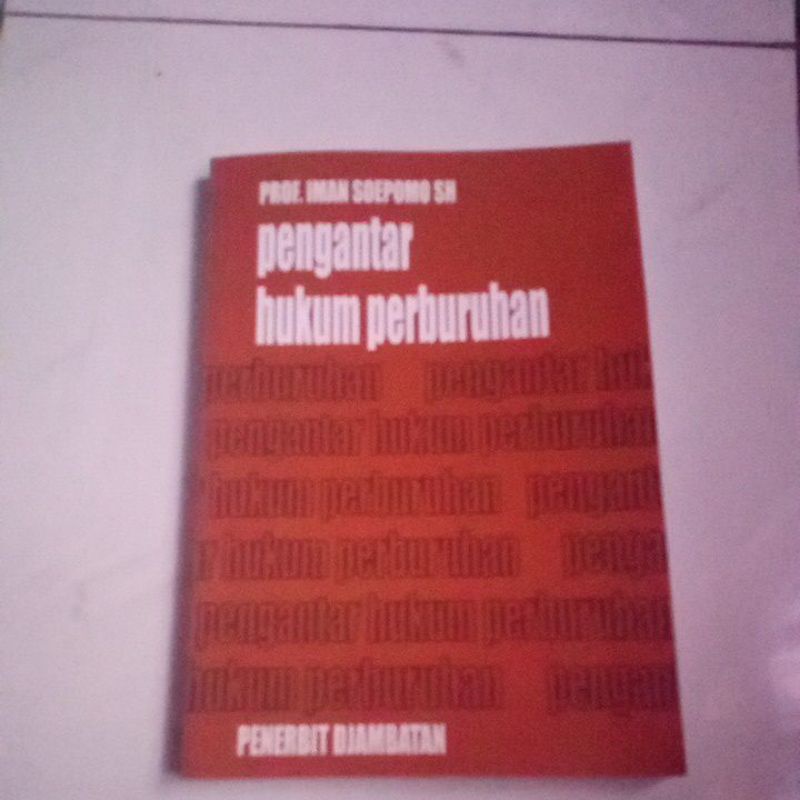 Jual Buku Pengantar Hukum Perburuhan Shopee Indonesia