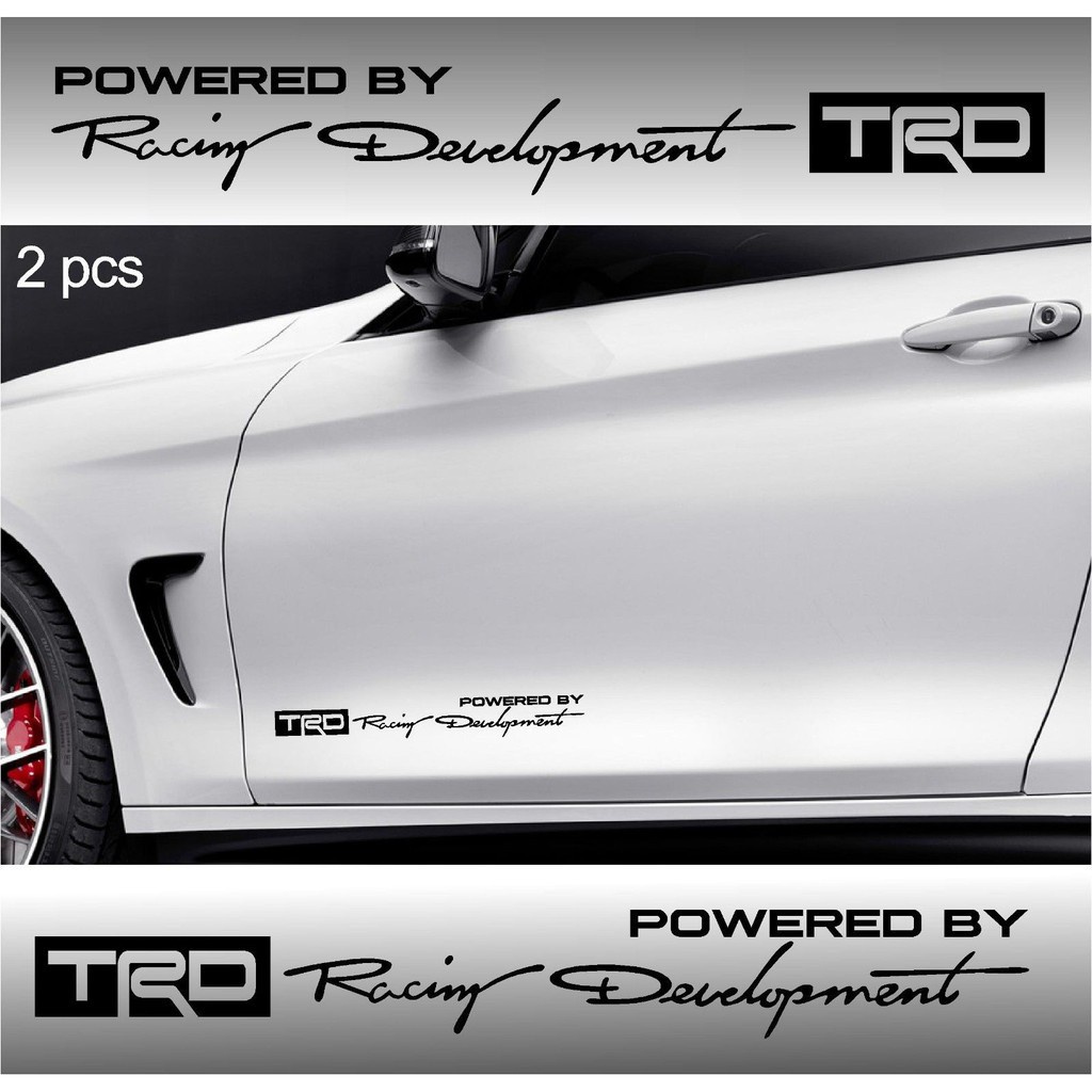 Jual stiker trd racing development poered by toyota sticker mobil ...
