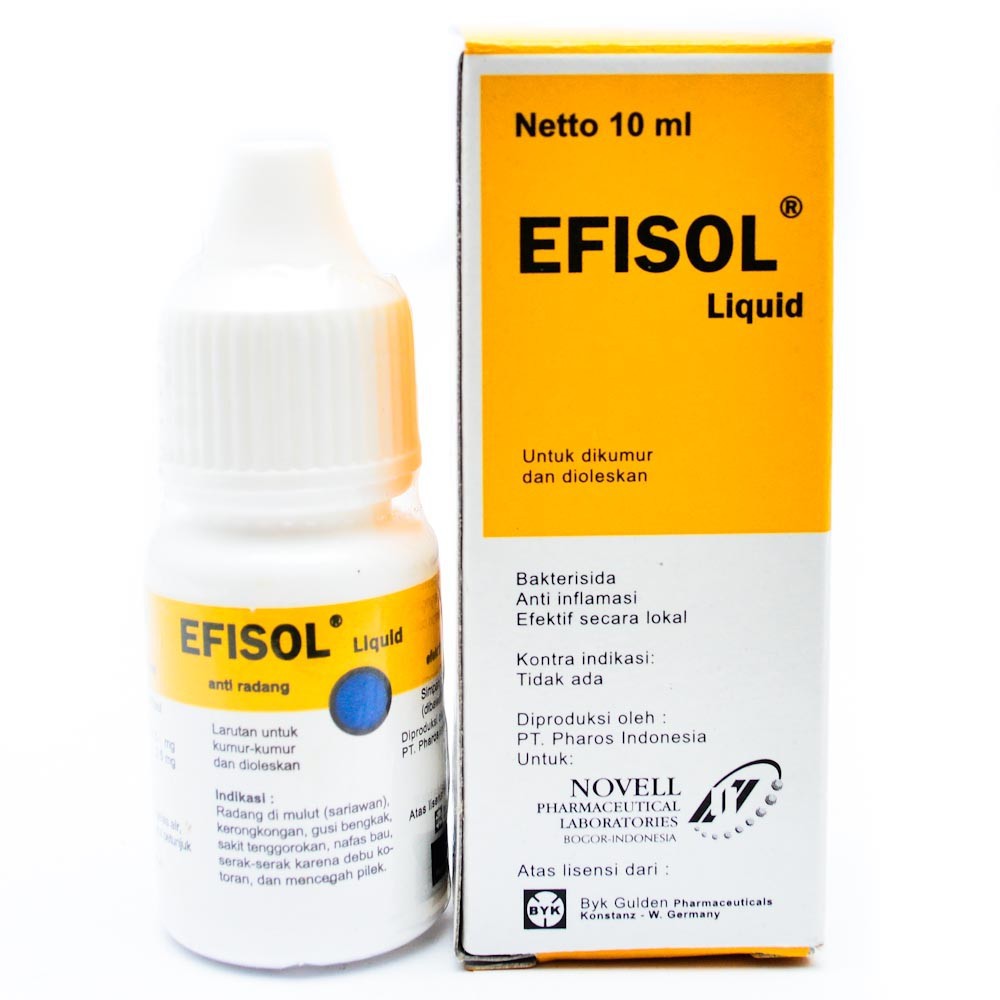 Jual EFISOL Liquid 10 ml - Obat Sariawan | Shopee Indonesia