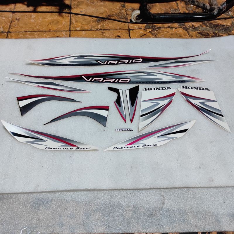 Jual Stiker Stripping Striping Decal Graphic Honda Vario 110 Putih