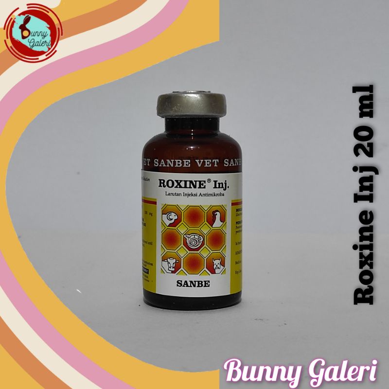 Jual ROXINE INJ 20 ml, Antibiotik injeksi dengan kandungan Enrofloxacin ...