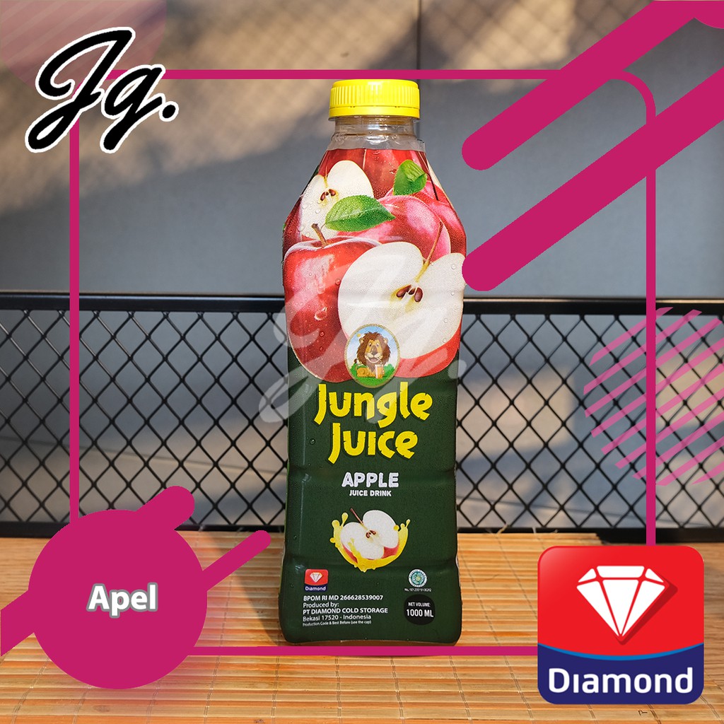 Jual JUNGLE JUICE 1 LITER APPLE JUS BUAH APEL 1L Shopee Indonesia
