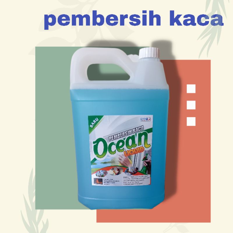 Jual Pembersih Kaca OCEAN Liquid, Cairan Pembersih Kaca, Glass Cleaner ...