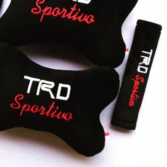 Jual Bantal Mobil TRD Sportivo Toyota Racing 2in1 / Bantal Mobil SeT ...