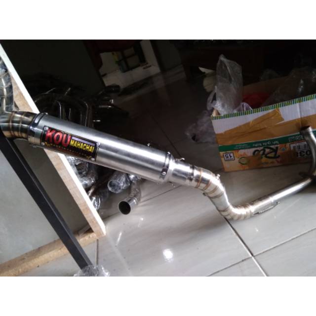 Jual Knalpot KOU MAHACHAI model panjang vega shogun jupiter karisma