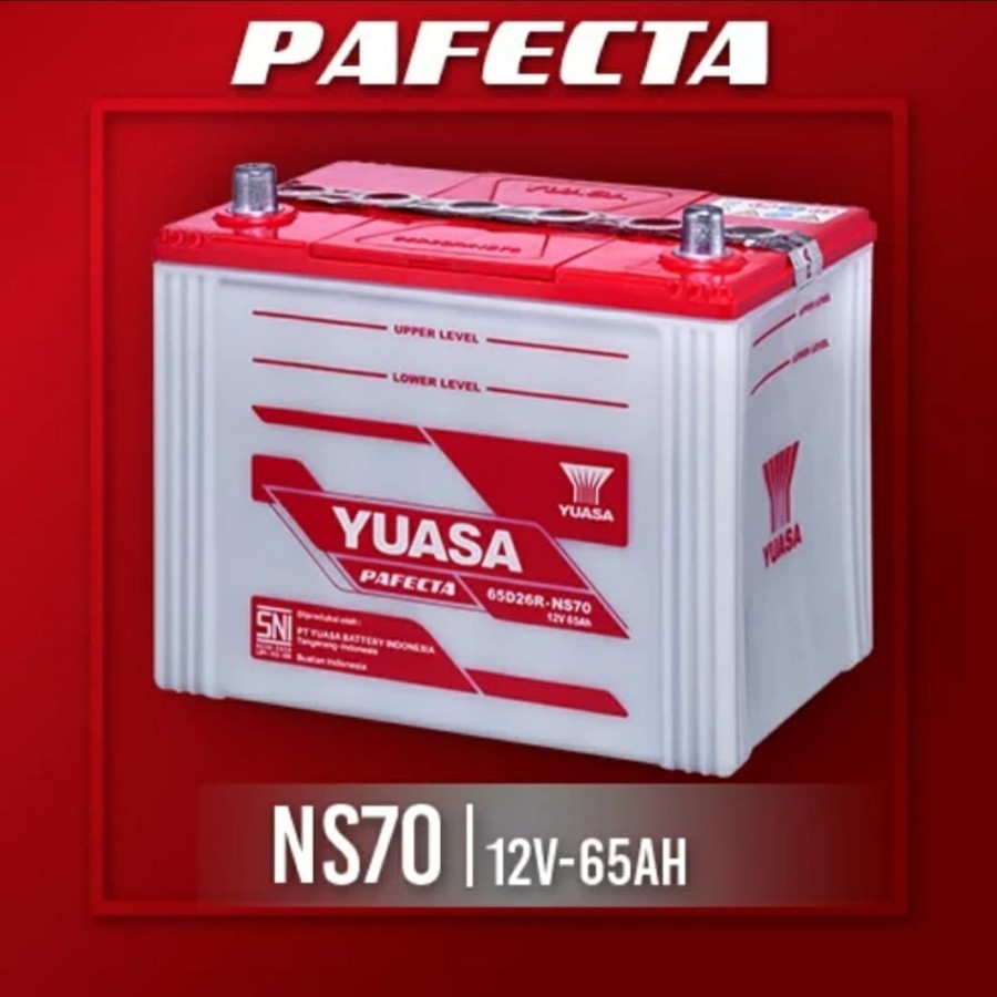Jual AKI MOBIL YUASA NS70 NS70-PF PAFECTA AKI BASAH YUASA 65D26R NS 70