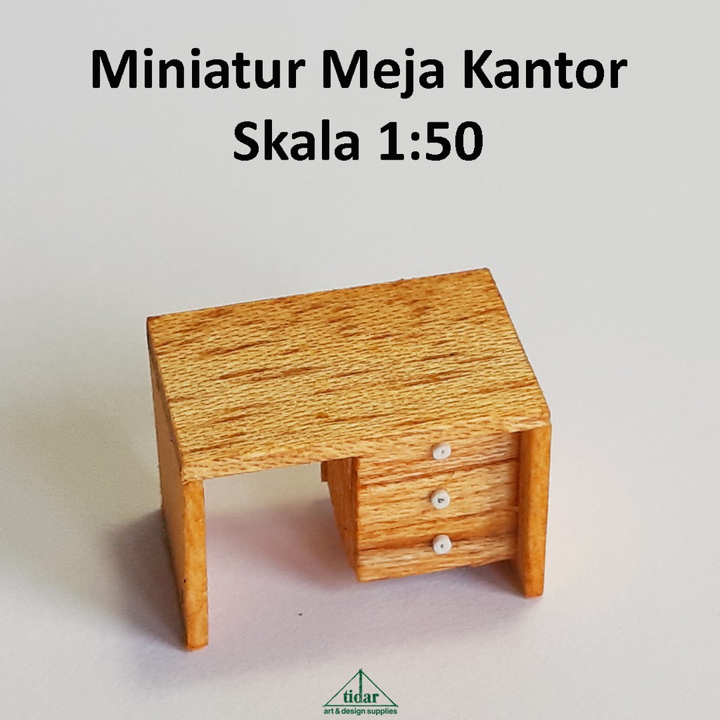 Jual Miniatur Maket Meja Kantor MH / Meja Kerja / Meja Belajar Skala 1: