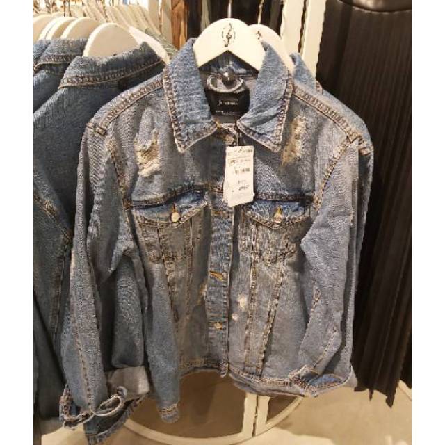 Jaket jeans hot sale stradivarius