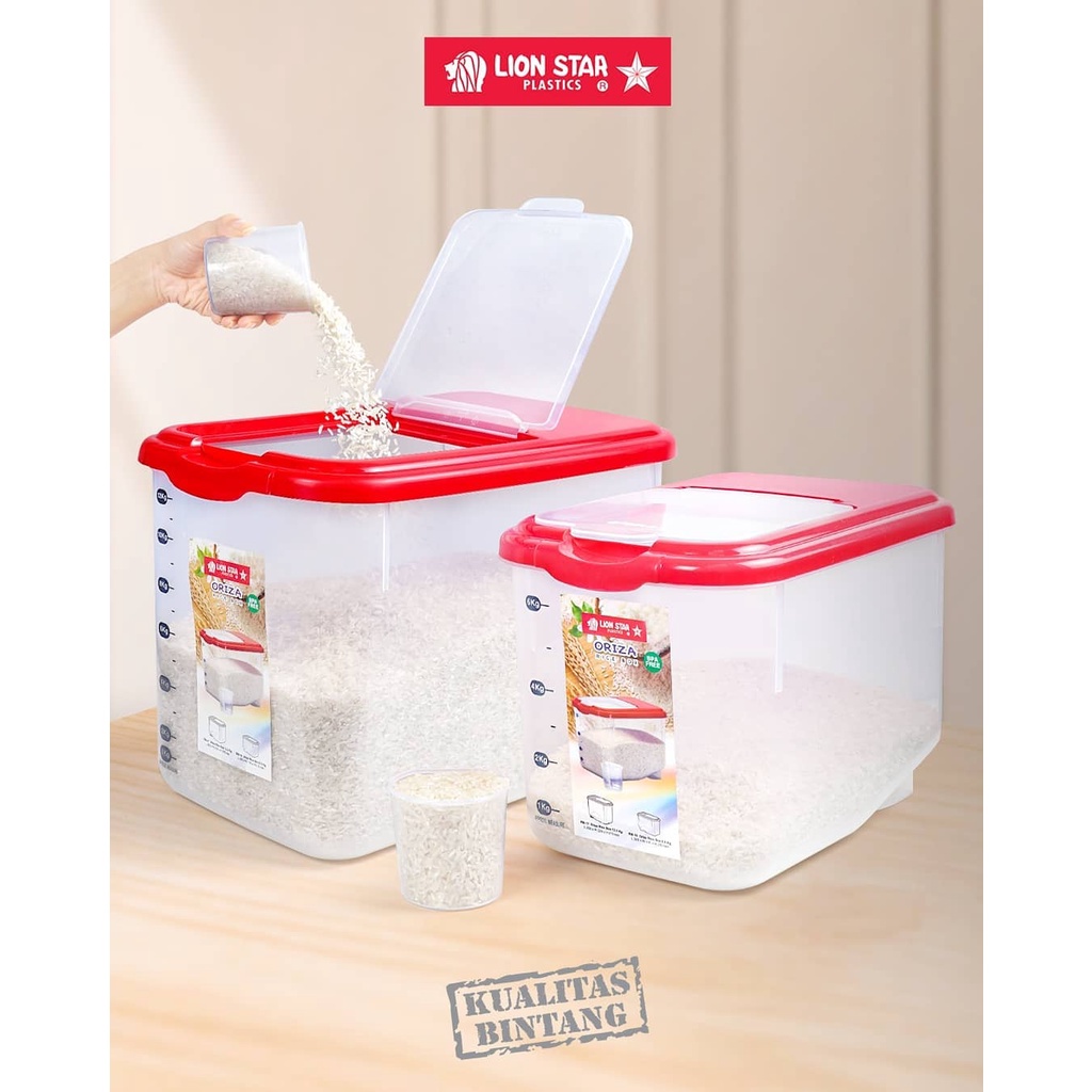 Jual Tempat beras Oriza Rice Box 12.5 kg Lionstar/RB-17 / Box Tempat ...