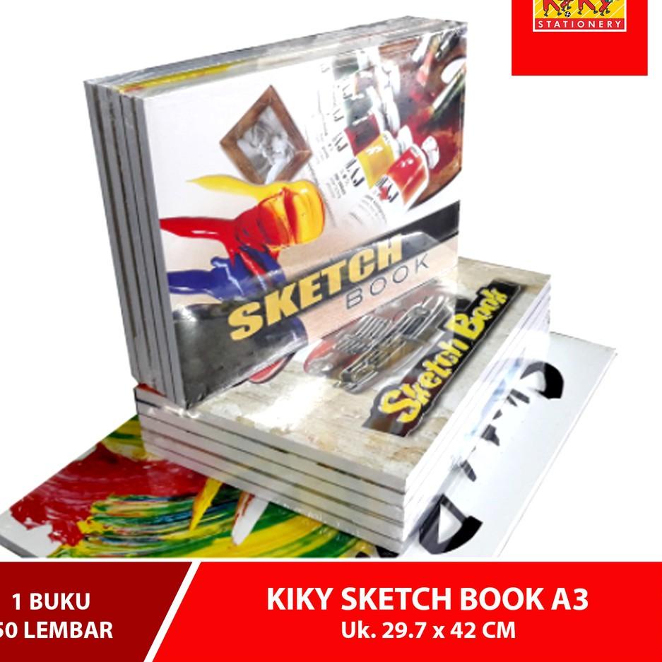 Jual Harga Update KIKY Sketch Book / Buku Sketsa Ukuran A3 (Uk. 29.7 x