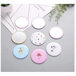 Cermin Bulat Karakter Kaca Cermin Make Up Mini Traveling Motif Kartun Colorful Souvenir