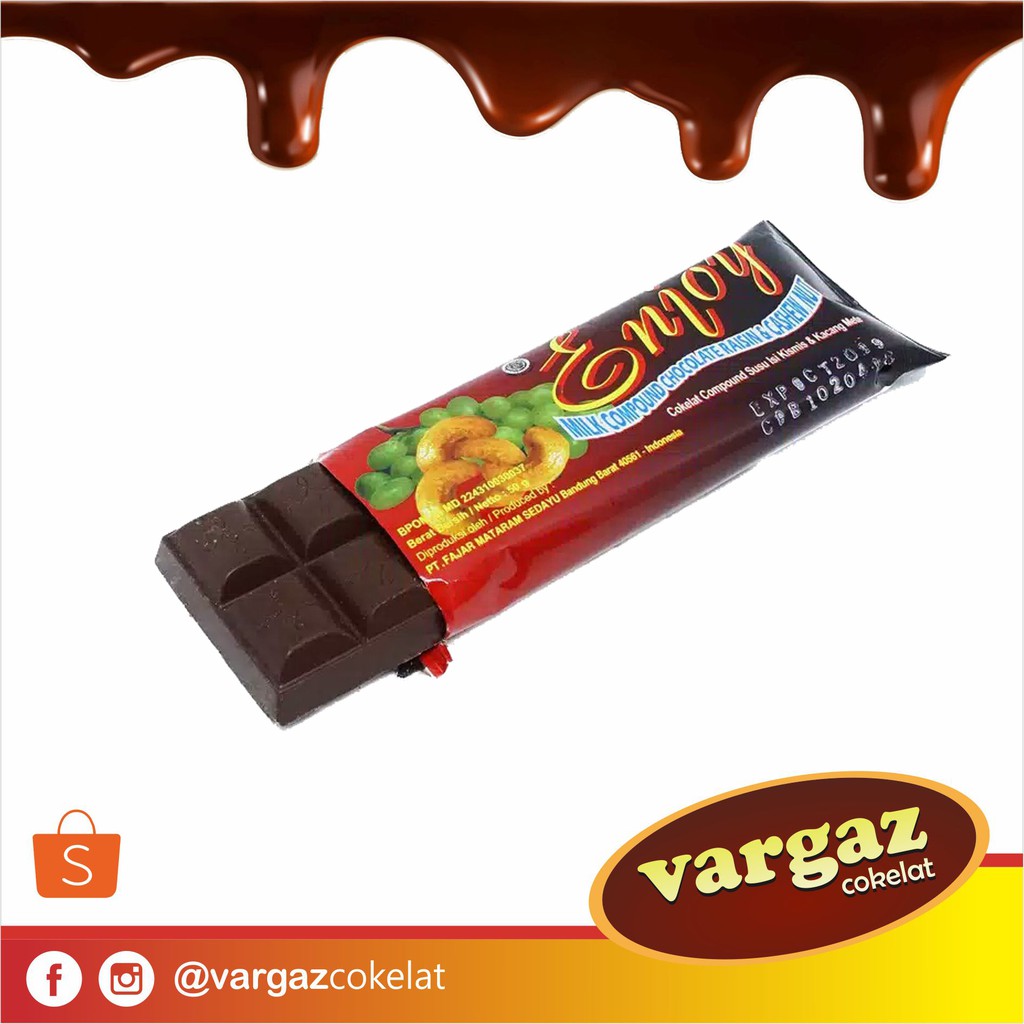 Jual LAGIE Enjoy Raisin & Cashew Nut Cokelat Batang Isi Kismis & Kacang ...