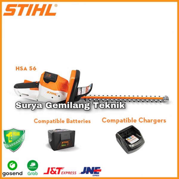 Jual Cordless Hedge Trimmer STIHL HSA 56 Mesin Potong Rumput Tanaman ...