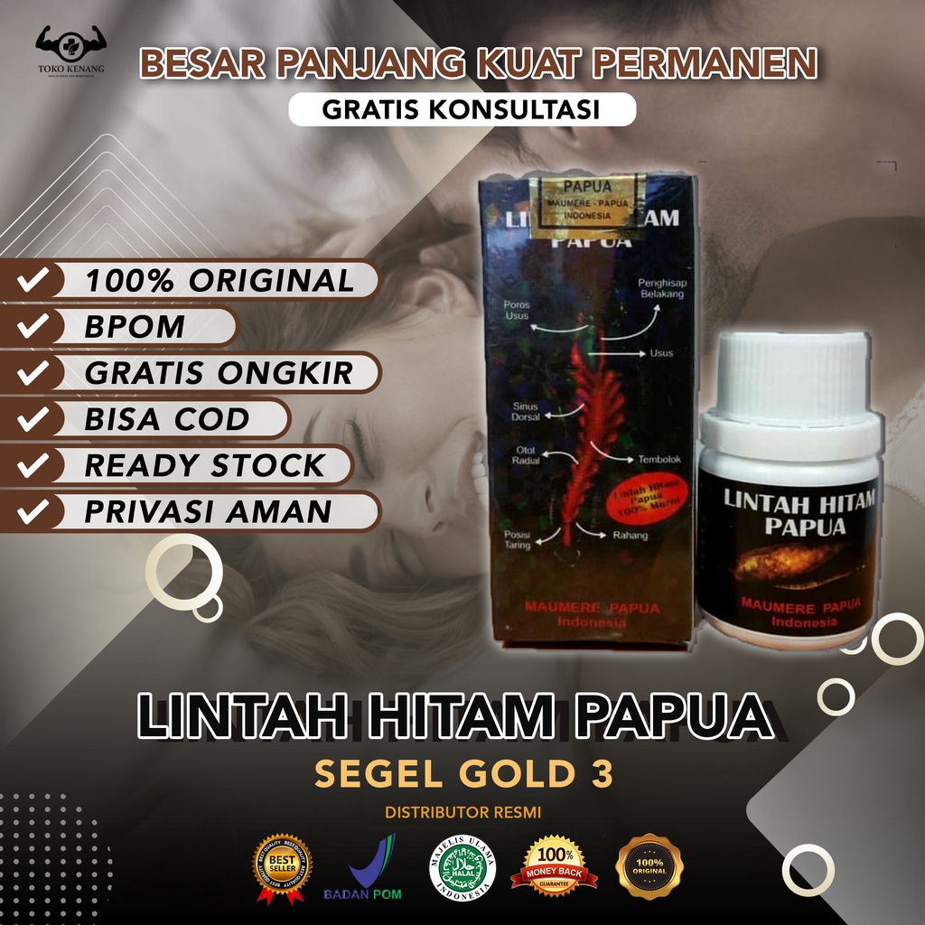 Jual Minyak Lintah Hitam Papua Segel Gold 3 Asli Original 100 Obat