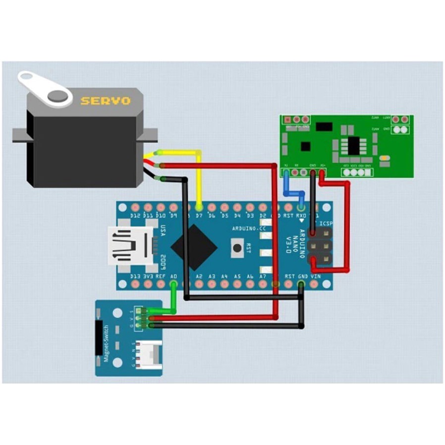Jual RDM6300 RF Module 125 KHz RFID Card Reader Module | Shopee Indonesia