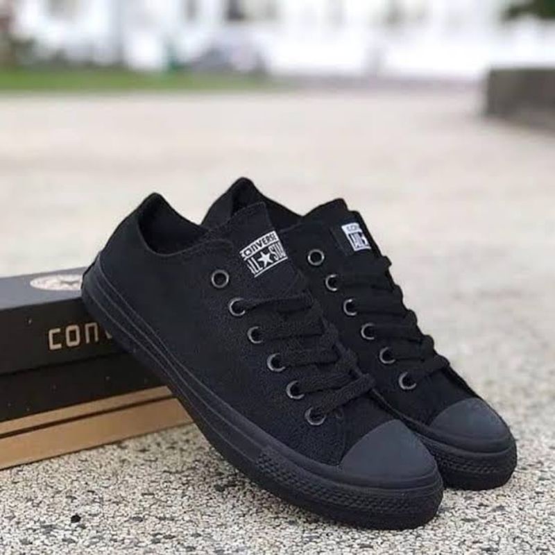 Sepatu converse on sale original full black