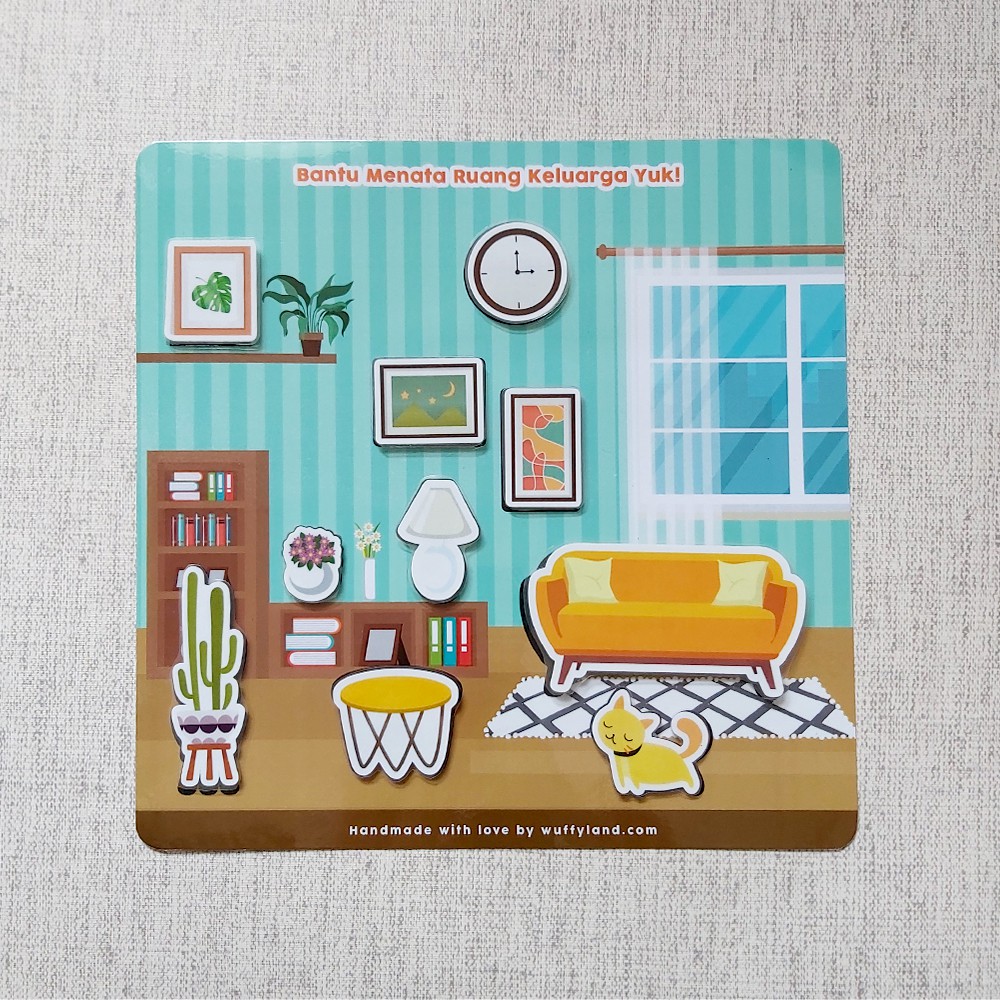 Jual WUFFYLAND Busy Page Menata Ruang Keluarga (Dengan Magnet) | Shopee