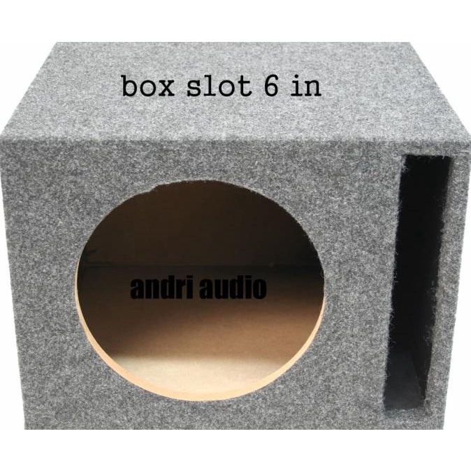 Jual box speaker 6 inch slot subwoofer universal slot vented Port sub
