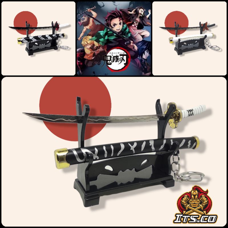 Jual Keychain Pedang Nichirin Kimetsu no Yaiba Demon Slayer Tanjiro