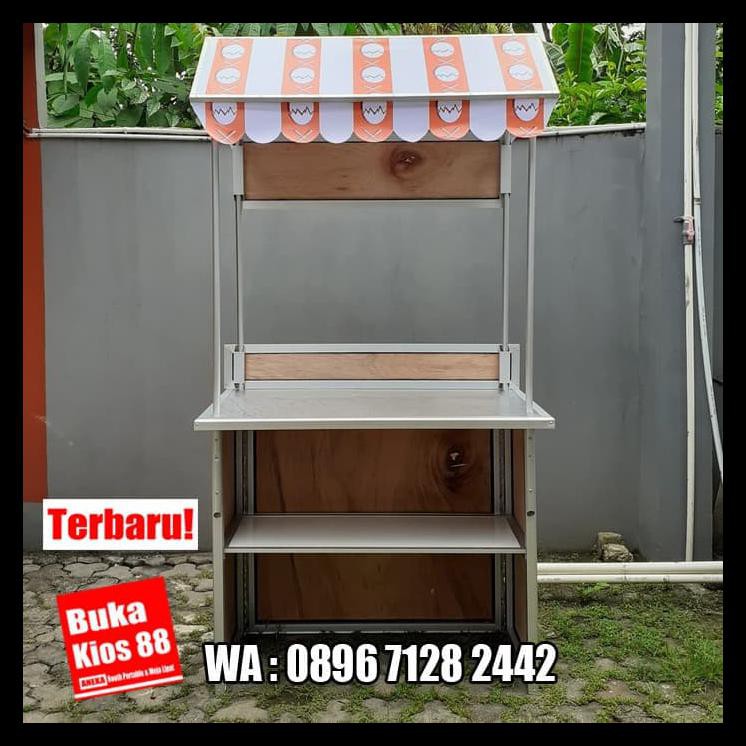 Jual Booth Portable Meja Lipat Event Desk Lengkap Atap Palang Free ...