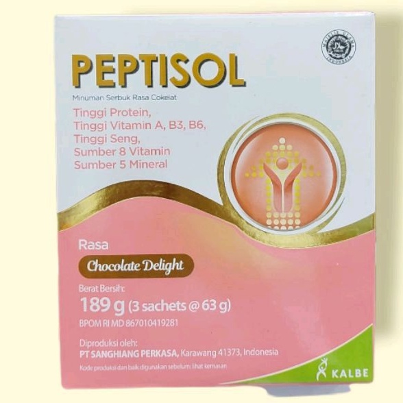 Jual PEPTISOL 189 GRAM RASA VANILLA / COKLAT | Shopee Indonesia